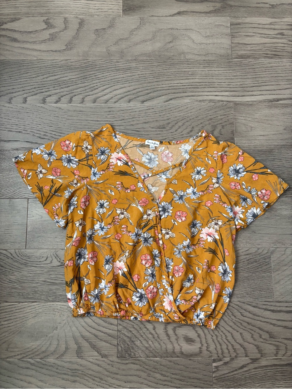 Love fire  Floral Blouse